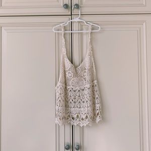 Crochet beach coverup